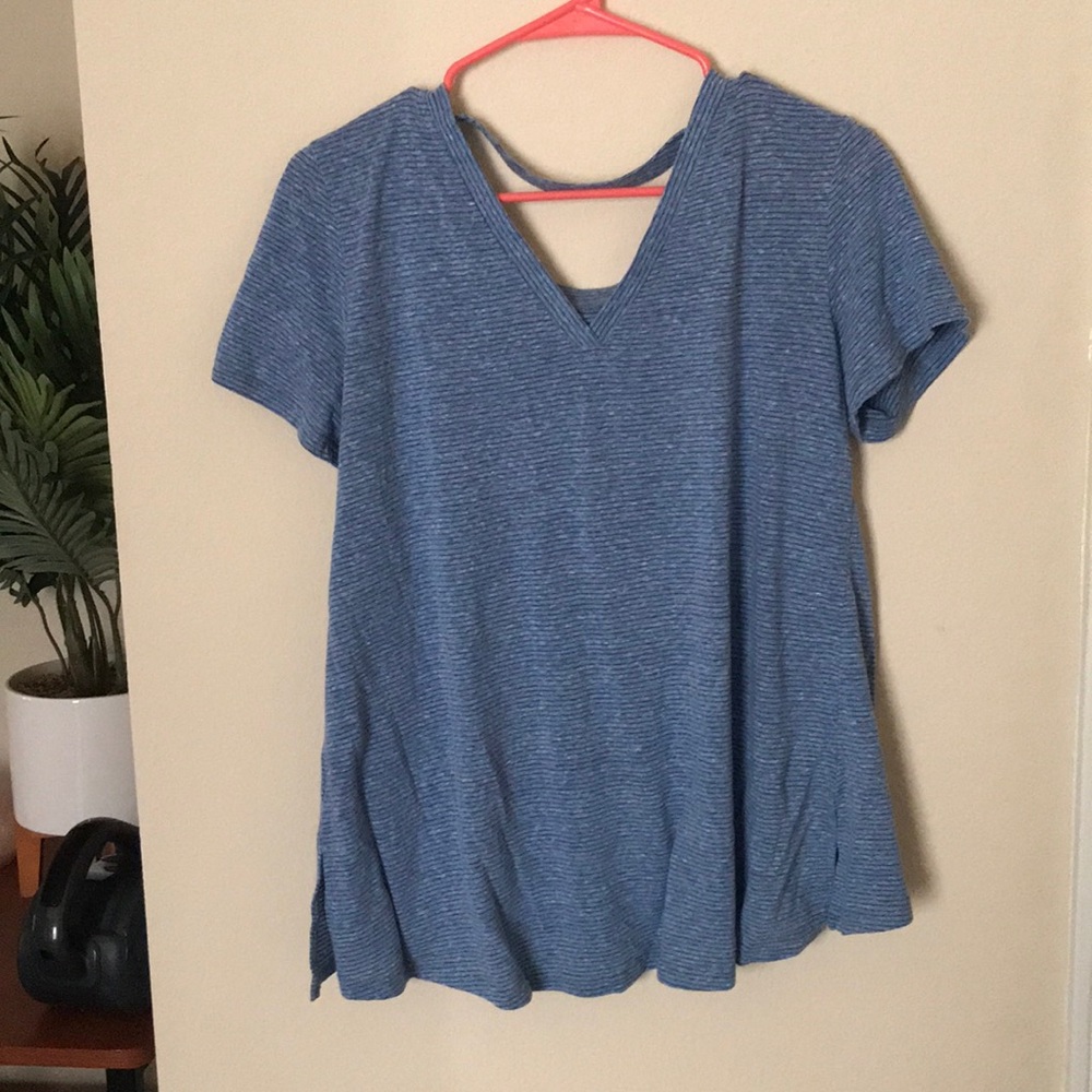 Heather blue top